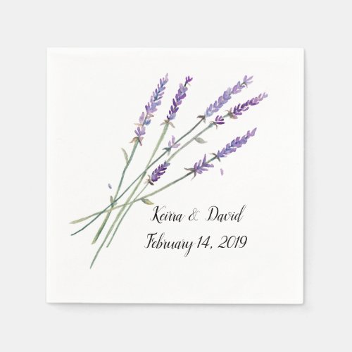 Napkins _ lavender design