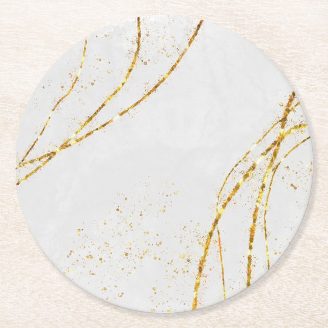 Napkins Round Paper Coaster (Front)