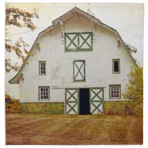 Napkins Sunset Barn Country Rustic Field Hay Straw