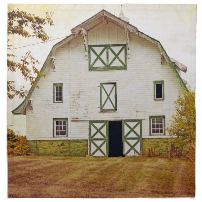 Napkins Sunset Barn Country Rustic Field Hay Straw (Front)