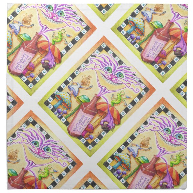 NAPKINS - The WorCHESHIRE CAT (Front)