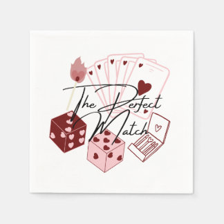 Napkins, wedding, bridal shower, the perfect match napkins
