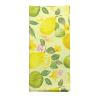 Napkins with a cheerful citrus pattern
