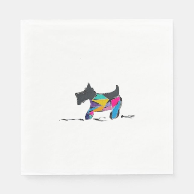 Napkins with Schnauzer (Front)