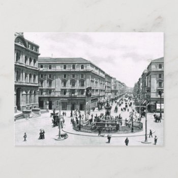 Naples  1908  City Centre And Roundabout Postcard by windsorprints at Zazzle