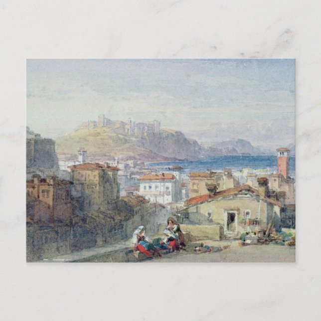 Naples, 19th century; watercolour; postcard (Front)