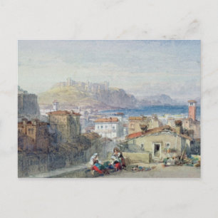 Naples, 19th century; watercolour; postcard