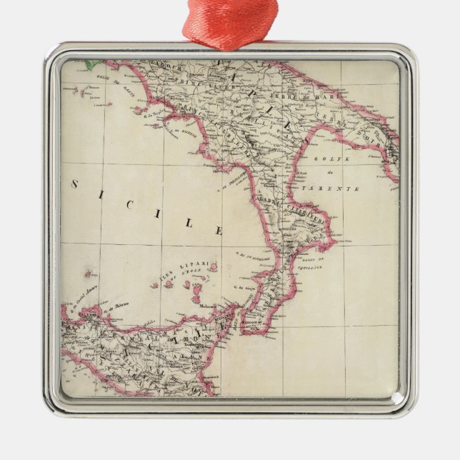 Naples and Sicily 26 Metal Ornament (Front)