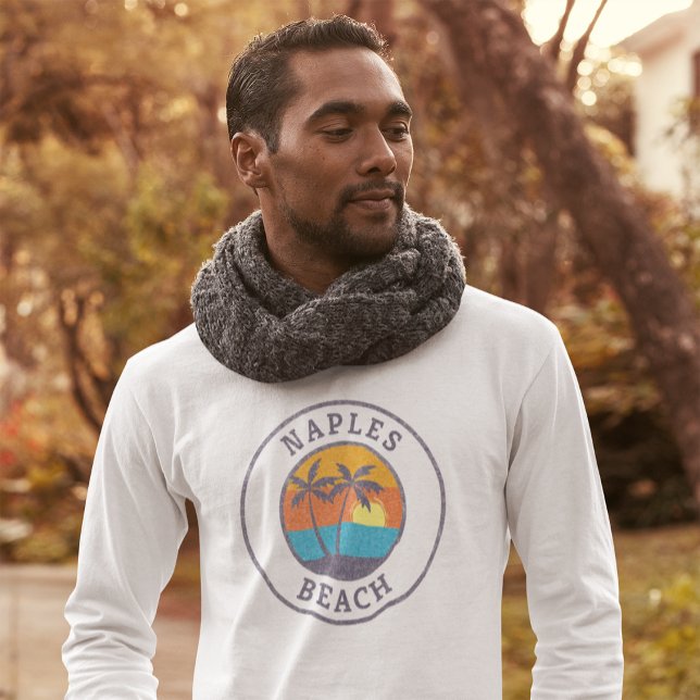 Naples Beach, Florida Faded Classic Style T-Shirt (Creator Uploaded)
