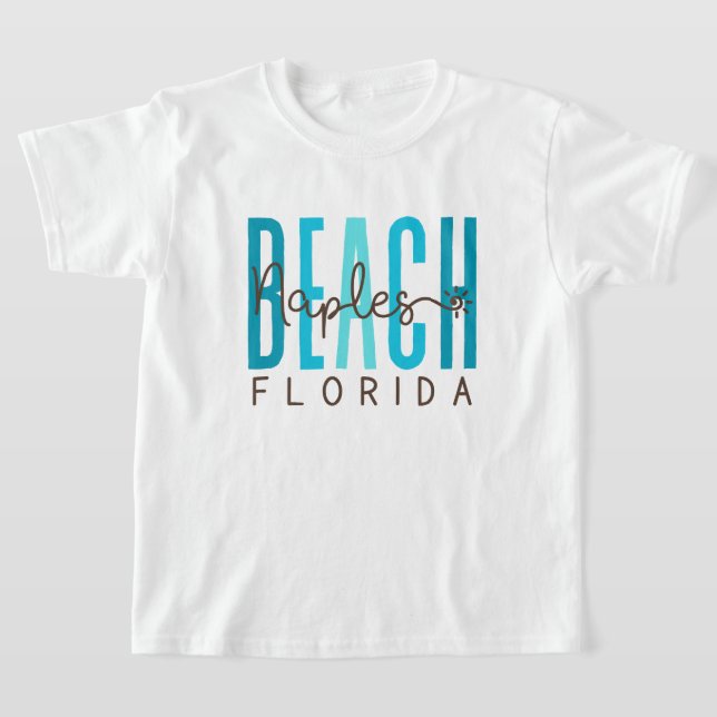 Naples Beach Florida (Ocean) T-Shirt (Laydown)