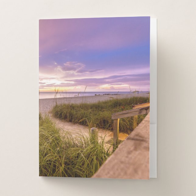 Naples Beach Florida Pocket Folder (Front)