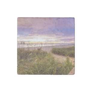 Naples Beach Florida Stone Magnet
