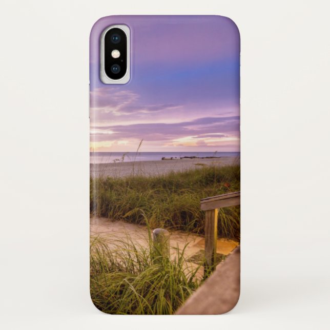 Naples Beach Shore and Calm Ocean | Florida Case-Mate iPhone Case (Back)