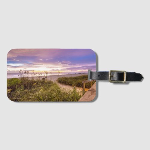 Naples Beach Shore and Calm Ocean  Florida Luggage Tag