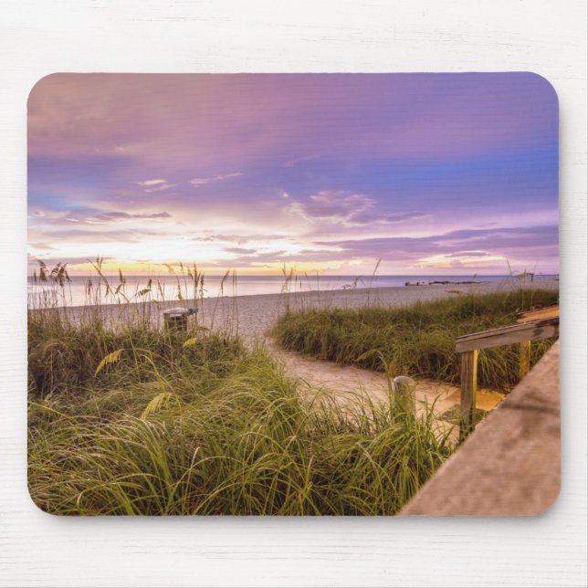Naples Beach Shore and Calm Ocean | Florida Mouse Pad (Front)
