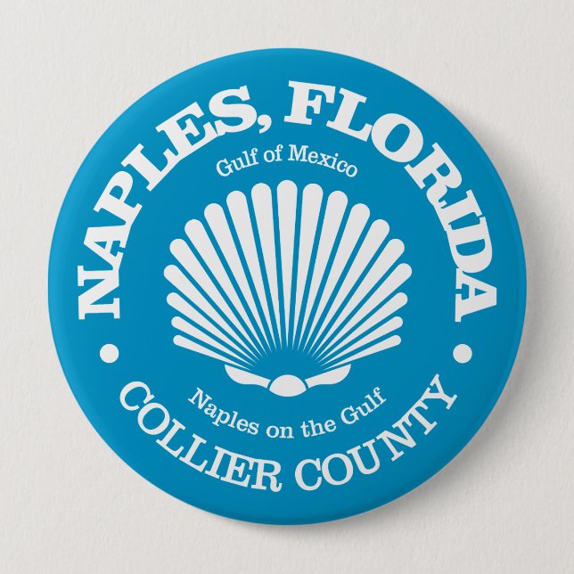 Naples Fl (seashell) Button (Front)