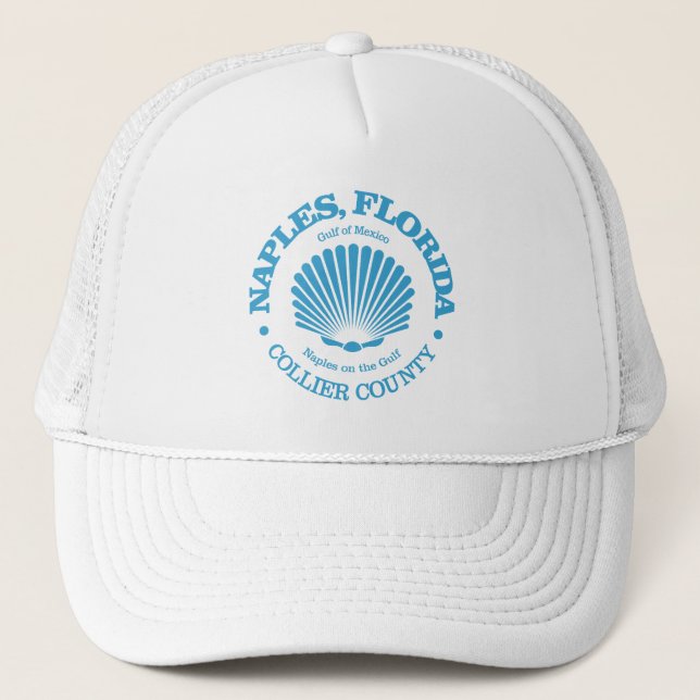 Naples Fl (seashell) Trucker Hat (Front)