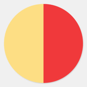 naples flag classic round sticker