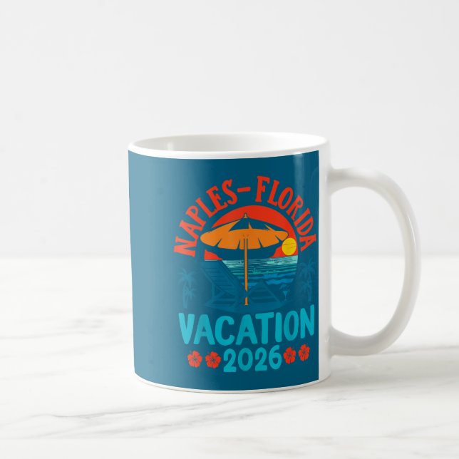 Naples Florida 2026 Family Vacation Beach Summer V Coffee Mug (Right)