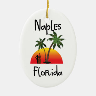 Naples Florida Ceramic Ornament