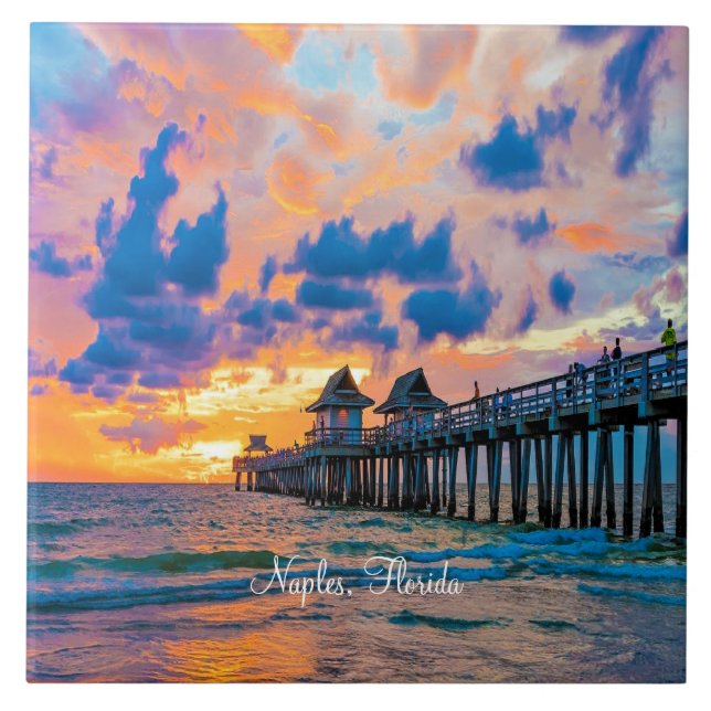 Naples, Florida Ceramic Tile (Front)