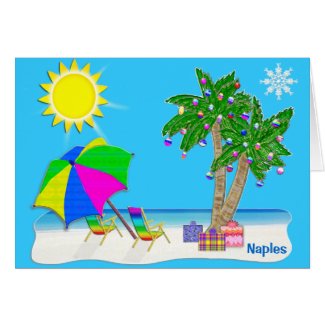 Naples Florida Christmas Cards. Personalize it.