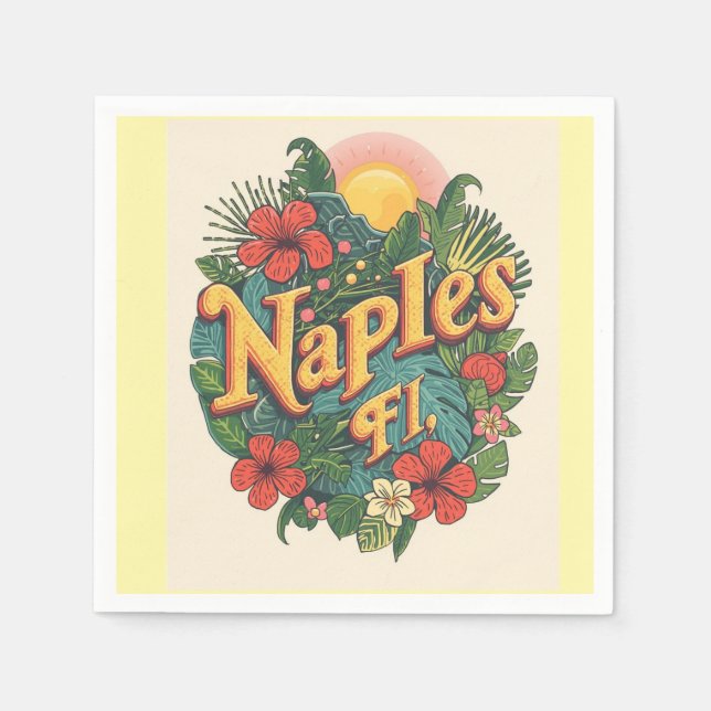 Naples florida dreaming  napkins (Front)