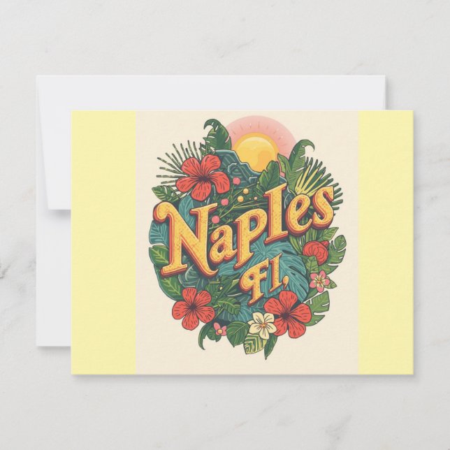 Naples florida dreaming  note card (Front)