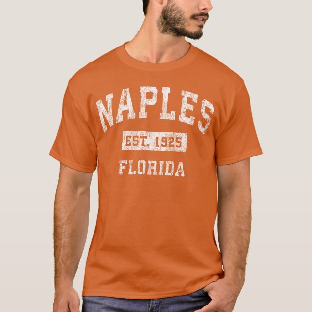 Naples Florida Fl Established Sports gift T-Shirt (Front)