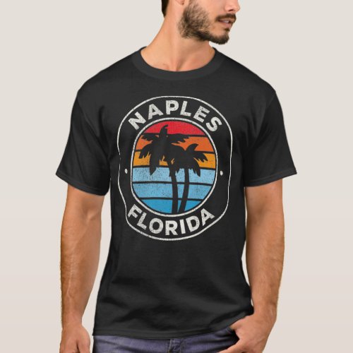 Naples Florida FL Vintage Graphic Retro 70s Pullov T_Shirt