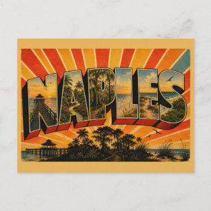 Naples Florida Gulf Coast Pier Botanical Garden Postcard
