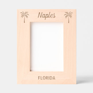 Naples Florida Laser Engraved frame
