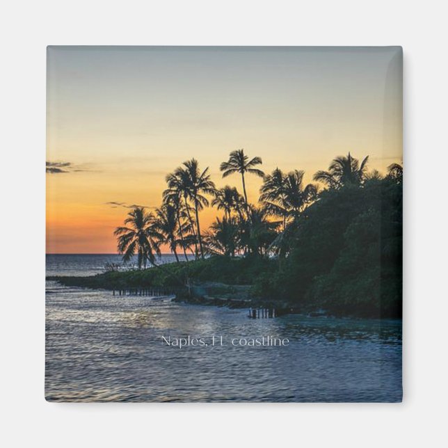 Naples, Florida scenic coastline, Magnet (Front)