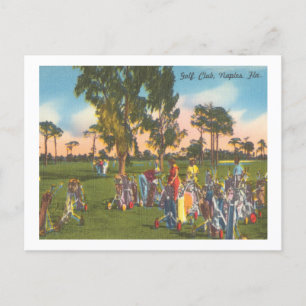 Naples, Florida Vintage Golf Course 1940s Postcard