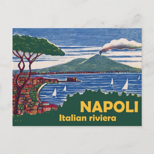 Naples Italian Riviera Postcard
