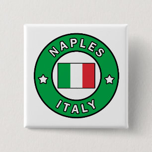Naples Italy Button