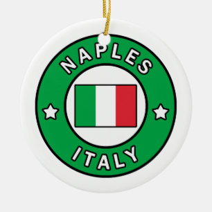 Naples Italy Ceramic Ornament