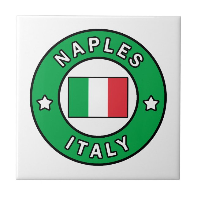 Naples Italy Ceramic Tile (Front)