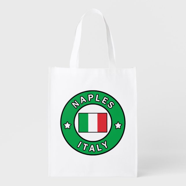 Naples Italy Grocery Bag (Front)