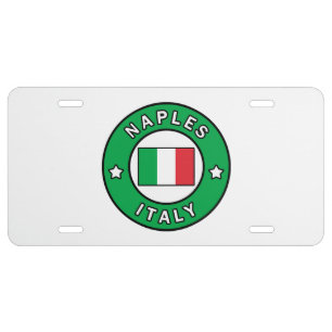 Naples Italy License Plate