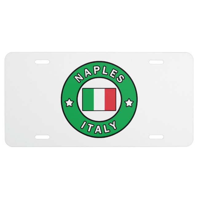 Naples Italy License Plate (Front)