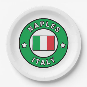 Naples Italy Paper Plates