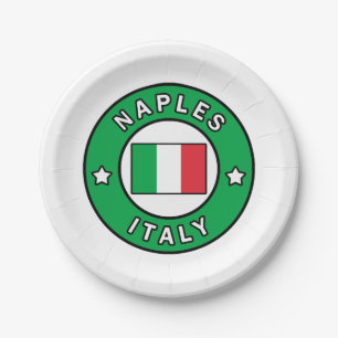 Naples Italy Paper Plates