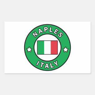 Naples Italy Rectangular Sticker