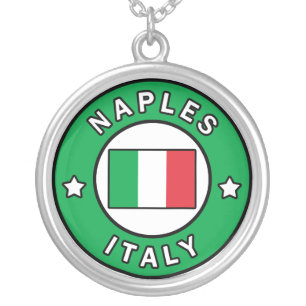 Naples Italy Silver Plated Necklace
