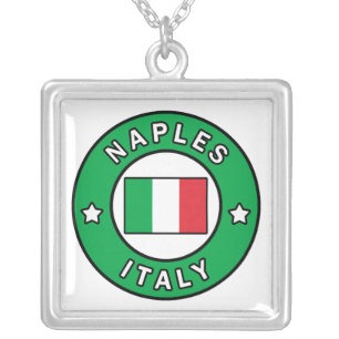 Naples Italy Silver Plated Necklace