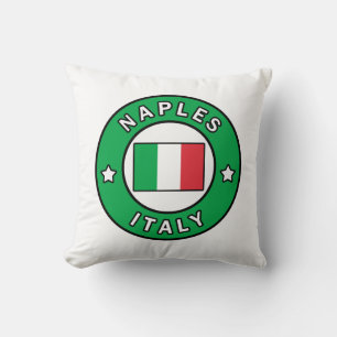 Naples Italy Throw Pillow