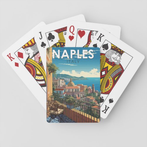 Naples Italy Travel Art Vintage Poker Cards