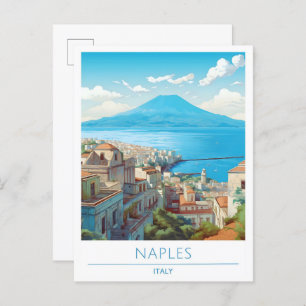 Naples Italy Vintage Travel Postcard