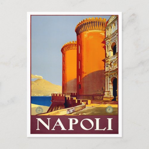 Naples Italy vintage travel Postcard